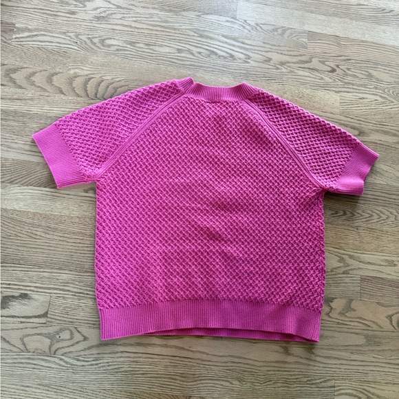 Varley Fuchsia Textured Sweater - Picture 2 of 4